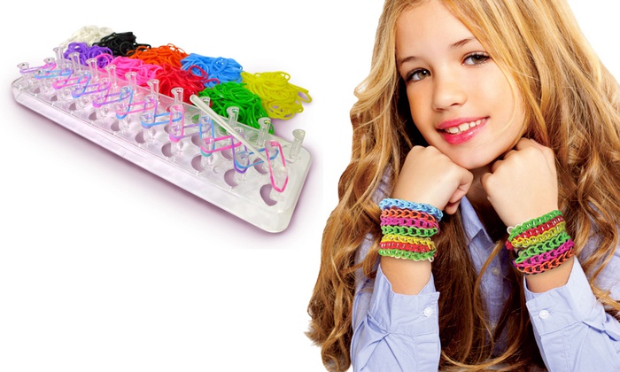 دستبند فانی بافت 2عددی Loom Bands